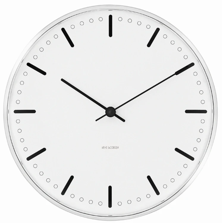 zegar, zegar wiszący Arne Jacobsen