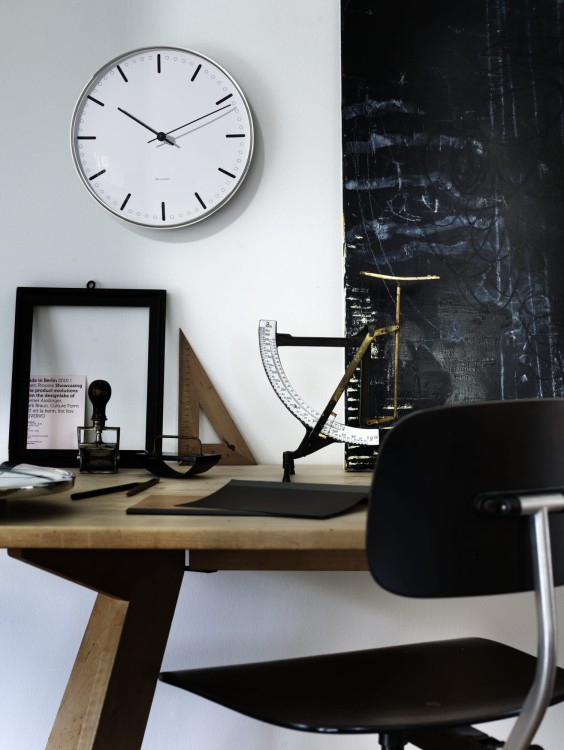 zegar, zegar wiszący Arne Jacobsen