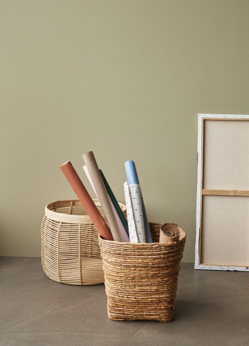 kosze plecione, kosze rattanowe  Hubsch