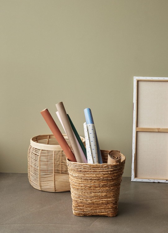 kosze plecione, kosze rattanowe  Hubsch