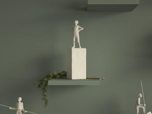 figurka dekoracyjna, rzeźba Kahler