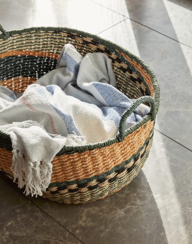 kosze plecione, kosze rattanowe  Hubsch