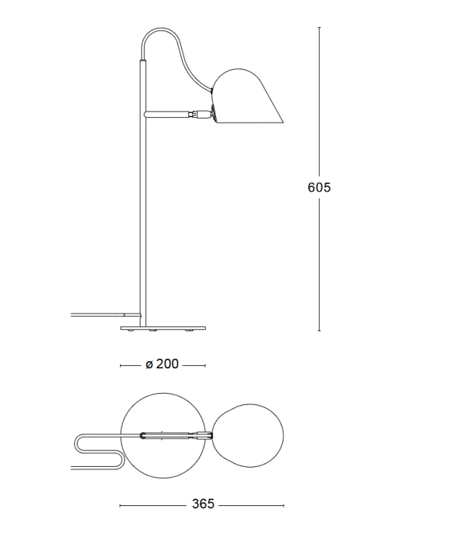 lampa  stołowa, lampa biurkowa Orsjo