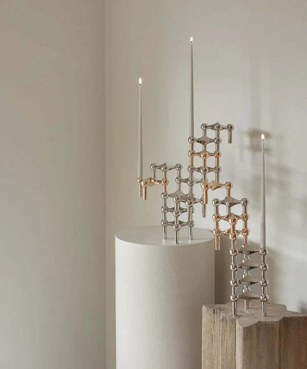 świeczki, świecznik Stoff Nagel