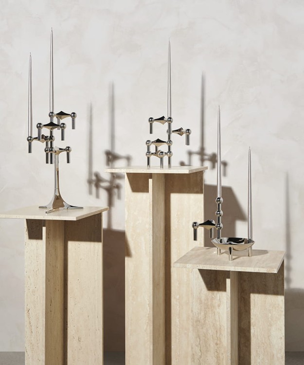 świeczki, świecznik Stoff Nagel