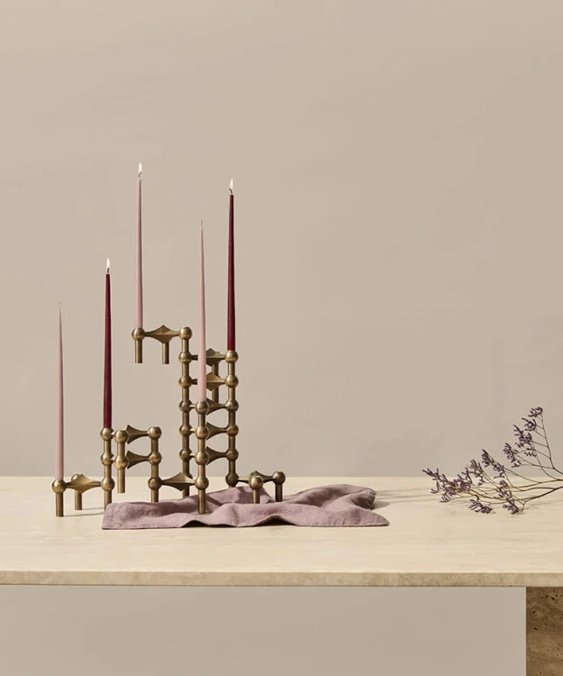 świeczki, świecznik Stoff Nagel