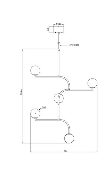 lampa wisząca, lampa Pholc