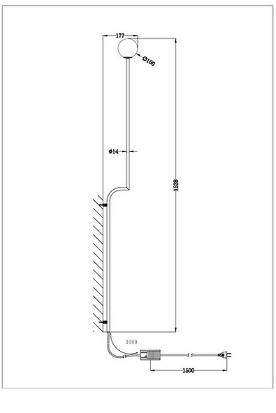 lampa ścienna, kinkiet Pholc