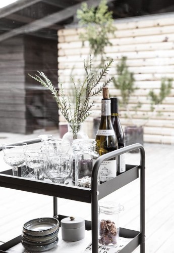 wózek barowy, regał na kółkach House Doctor