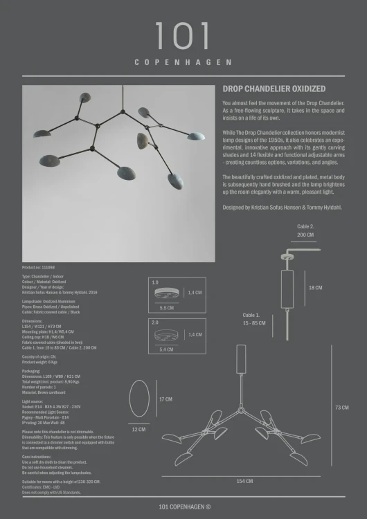 lampa wisząca, lampa  101Copenhagen
