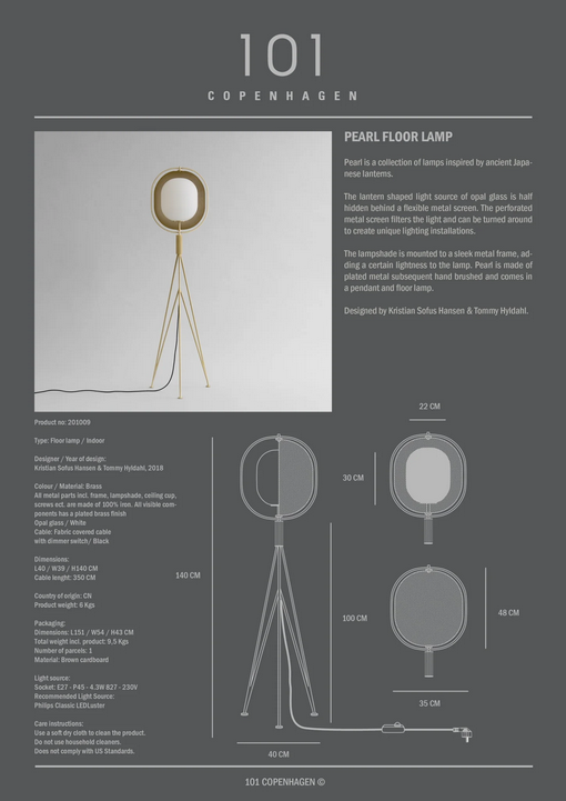 lampa podłogowa, lampa  101Copenhagen