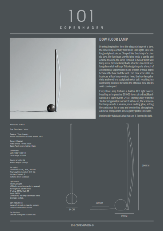 lampa podłogowa, lampa  101Copenhagen