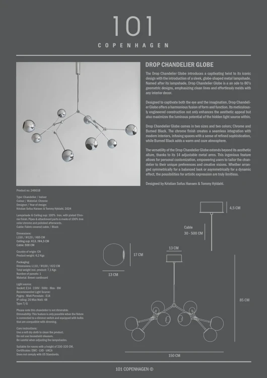 lampa wisząca, lampa  101Copenhagen