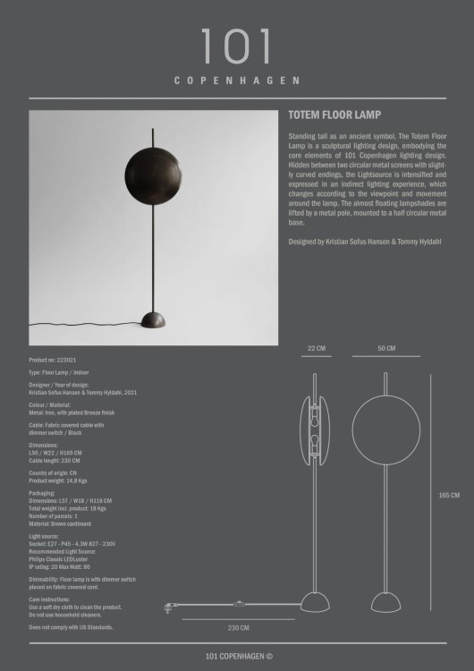 lampa podłogowa, lampa  101Copenhagen