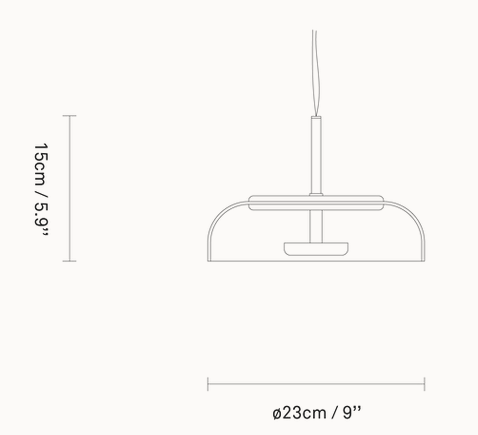 lampa wisząca, lampa sufitowa  Nuura