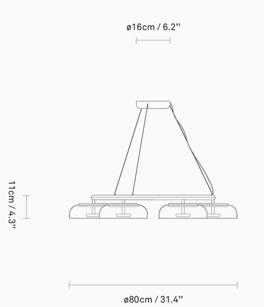 lampa wisząca, lampa sufitowa  Nuura