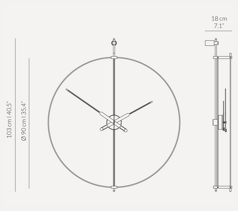 zegar wiszący, zegar ścienny Nomon