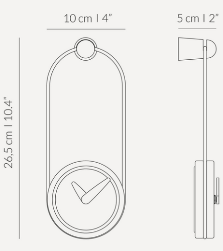 zegar wiszący, zegar ścienny Nomon