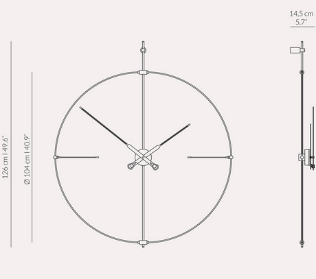 zegar wiszący, zegar ścienny Nomon