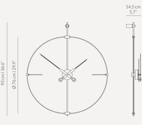 zegar wiszący, zegar ścienny Nomon