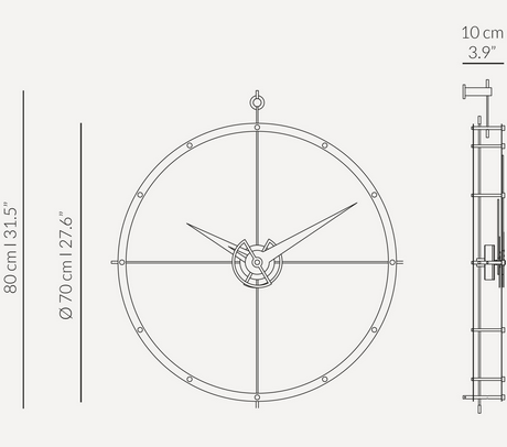 zegar wiszący, zegar ścienny Nomon