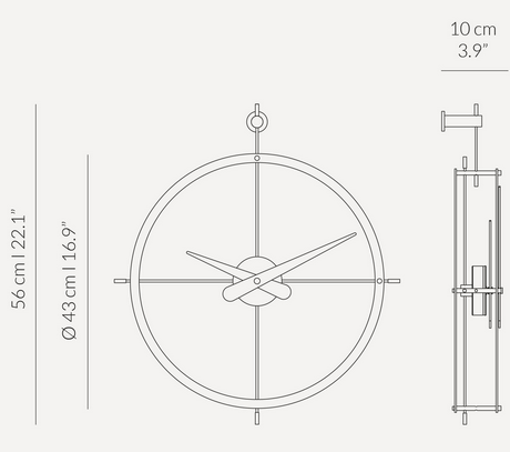 zegar wiszący, zegar ścienny Nomon