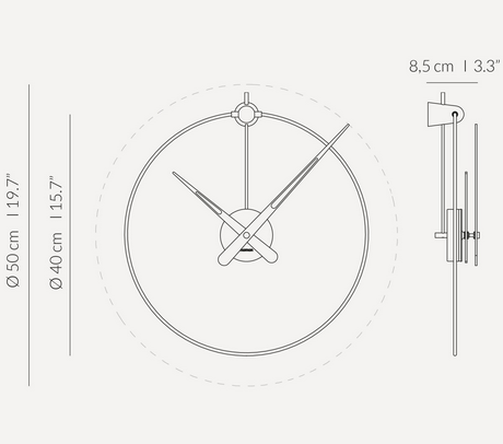 zegar wiszący, zegar ścienny Nomon
