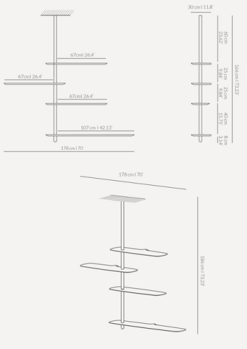 regał, półka Nomon