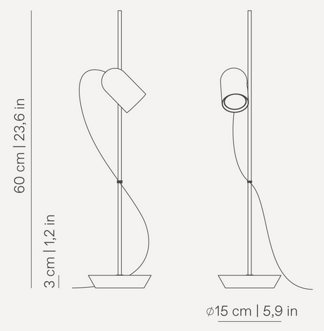 lampa stołowa, lampa Nomon