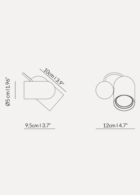 lampa ścienna, kinkiet Nomon