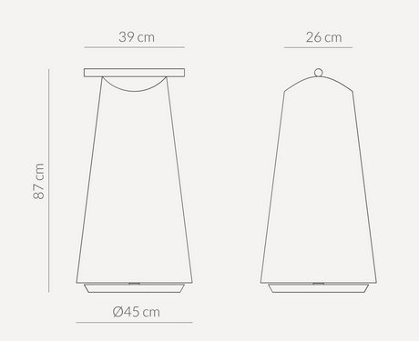 lampa stołowa, lampa bezprzewodowa Nomon