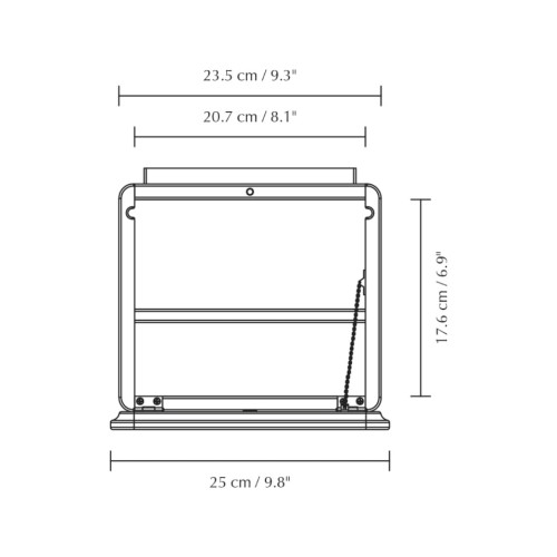 lustro, lustro z półką Umage