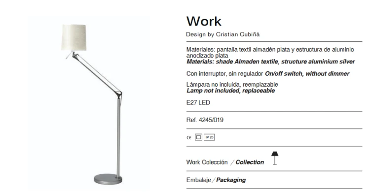 lampa podłogowa, lampa Alma Light