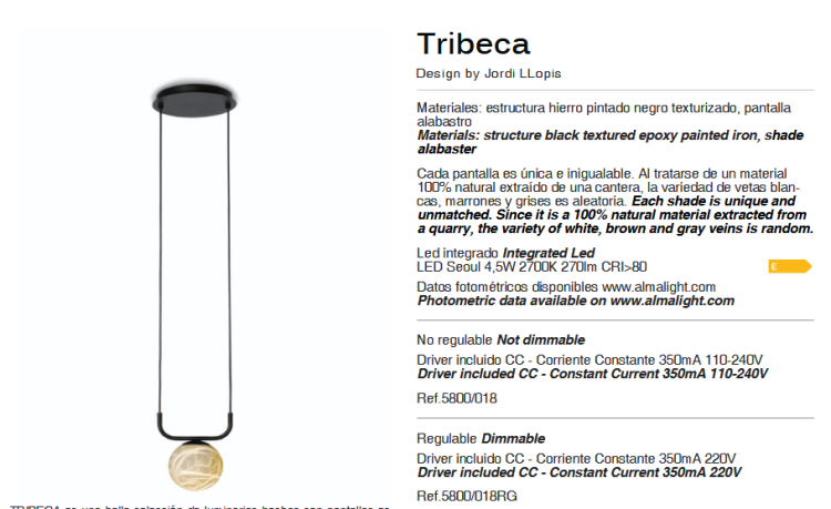 lampa wisząca, lampa   Alma Light