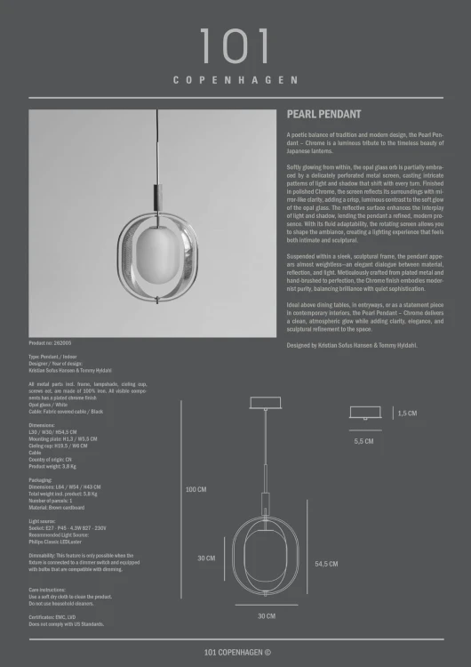 lampa wisząca, lampa  101Copenhagen