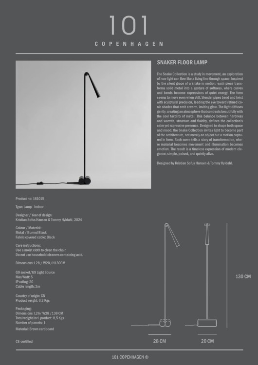 lampa podłogowa, lampa  101Copenhagen