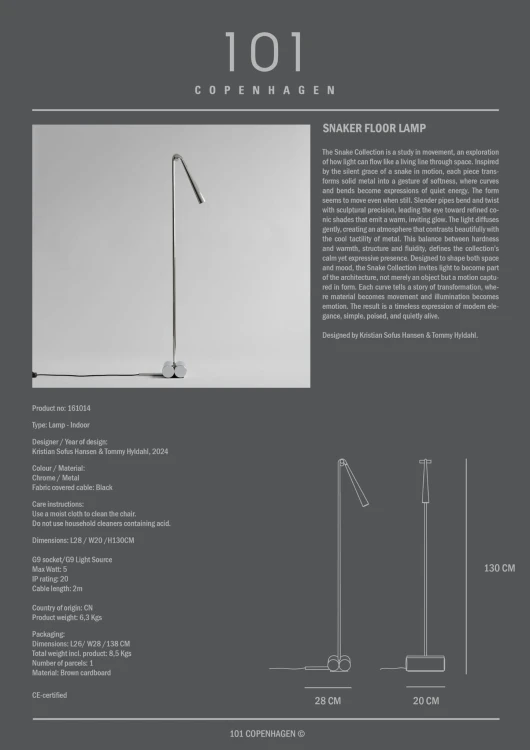 lampa podłogowa, lampa  101Copenhagen