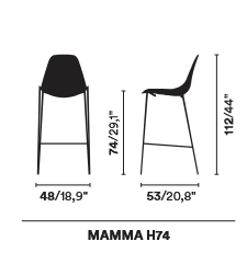 stołek barowy, stołek Opinion Ciatti