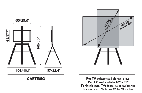 stojak na telewizor, szafka  na telewizor Opinion Ciatti