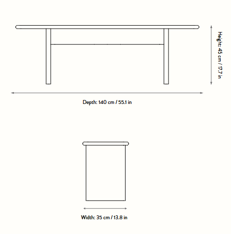 ławka, ławka  Ferm Living