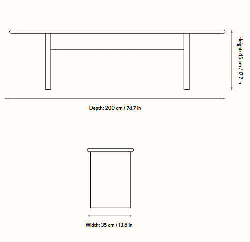 ławka, ławka  Ferm Living