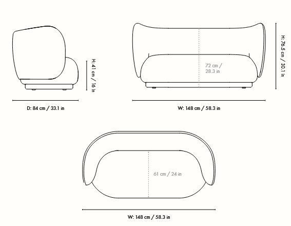sofa, sofa  Ferm Living