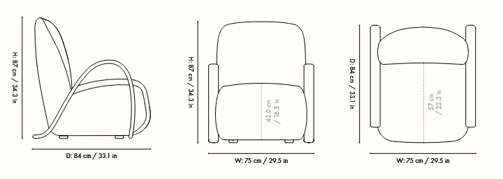 fotel, fotel Ferm Living