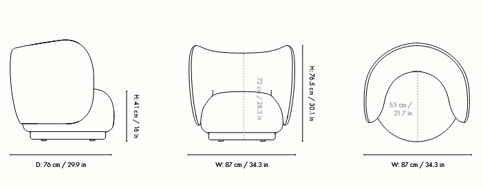 fotel, fotel Ferm Living