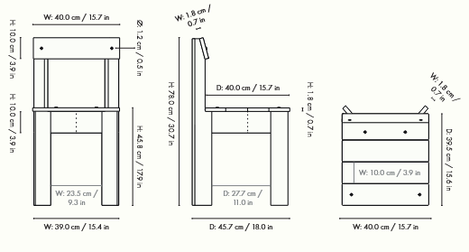fotel, krzesło, fotel obrotowy Ferm Living