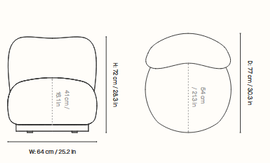 fotel, fotel Ferm Living
