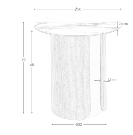 stolik kawowy, stolik pomocniczy  Angel Cerda