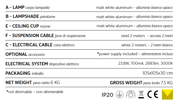 lampa wisząca, lampa Karman