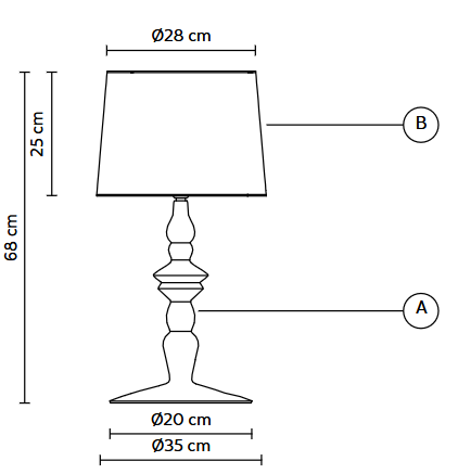 lampa  stołowa, lampa  Karman