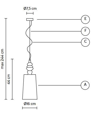 lampa  wisząca, lampa  Karman